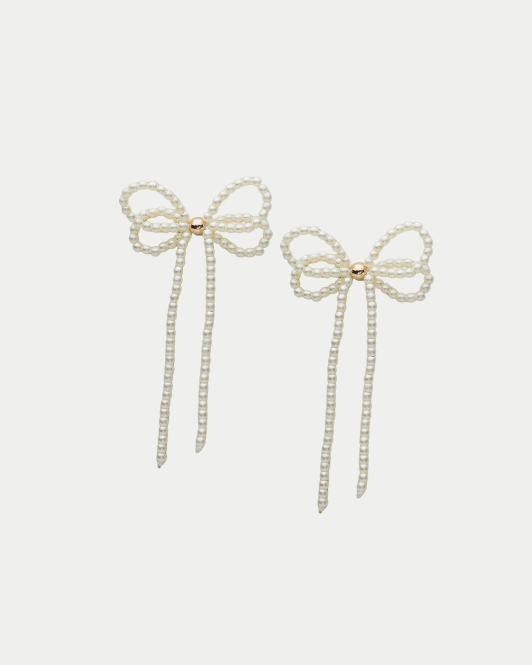 Pearl Bow Earrings