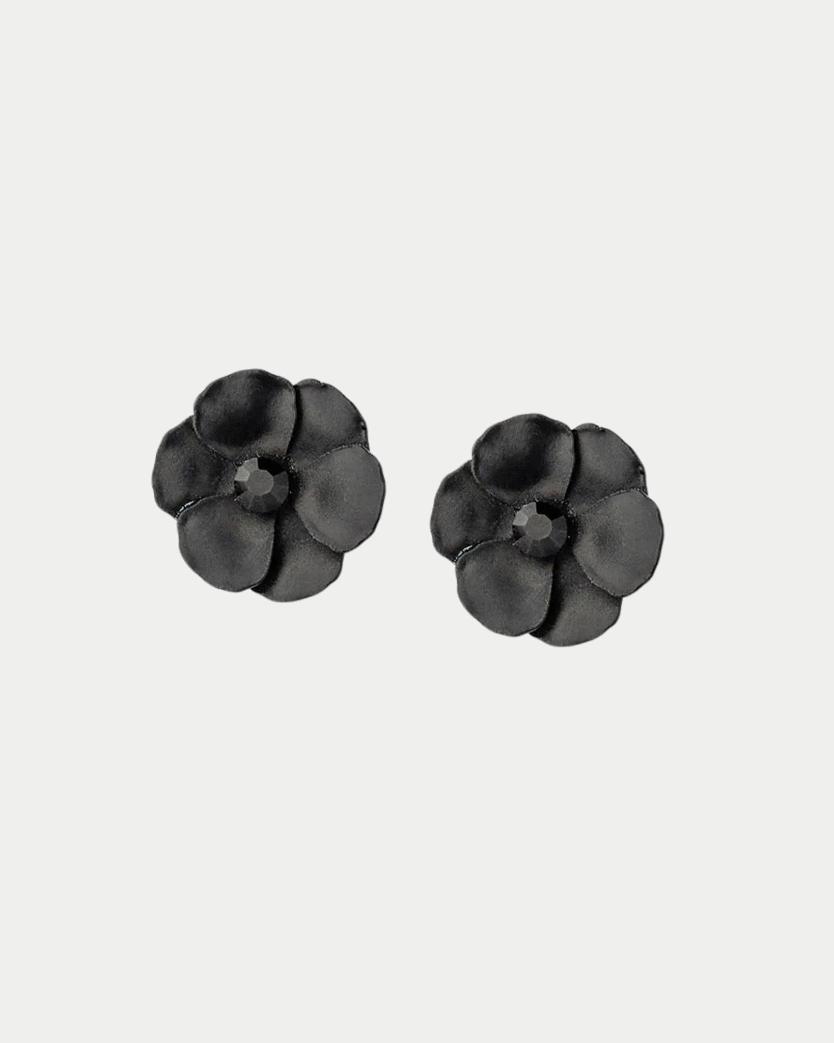 Flower Small Earrings Cz