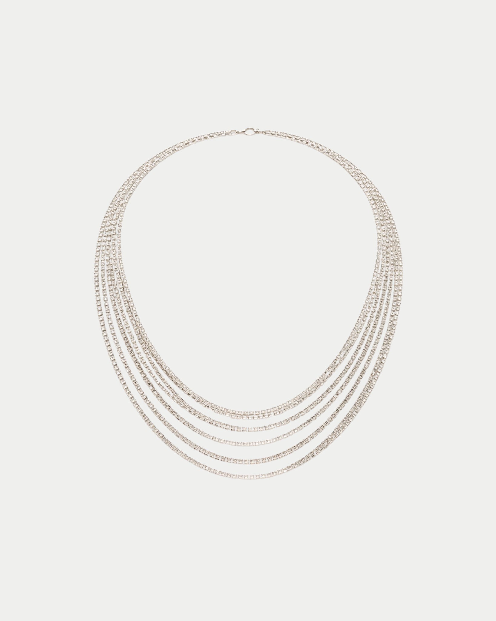 Strass Multi Row Necklace