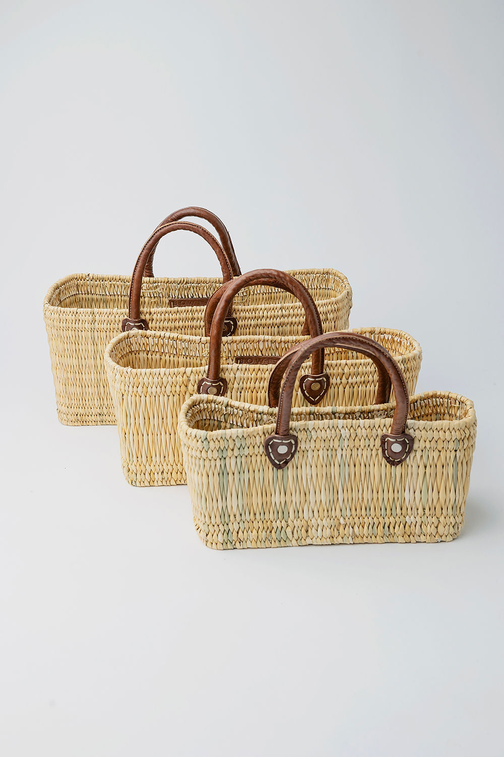 Straw Bag Square Low Large