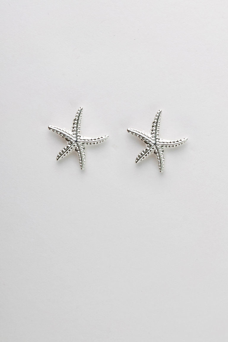 Starfish Studs Silver