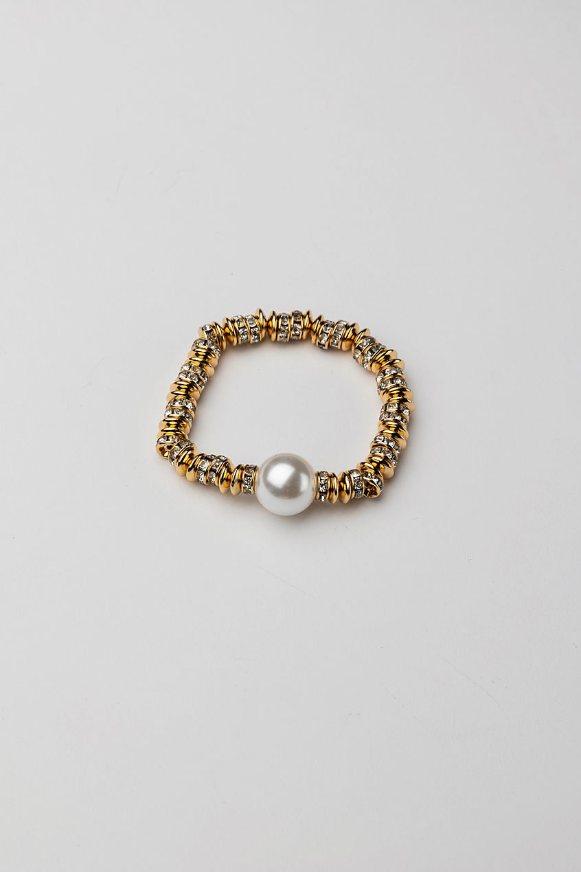 Glow Bracelet Elastic Big Gold