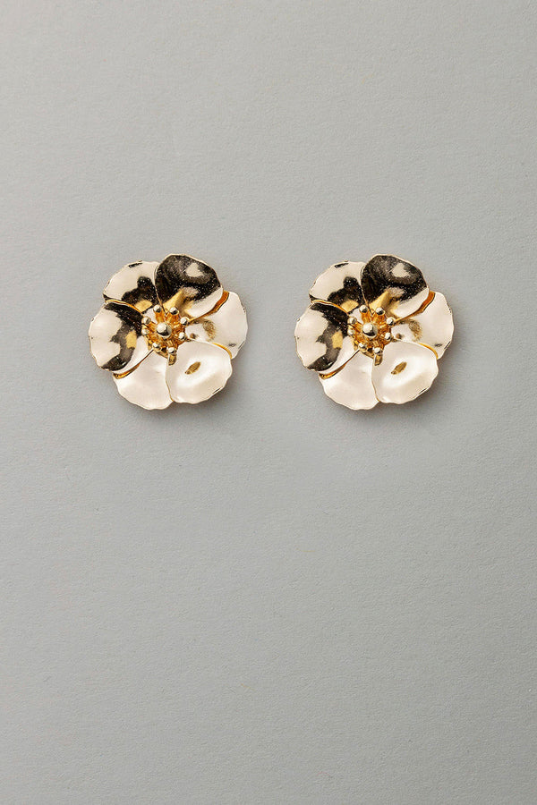 Flower Small Earrings Gold