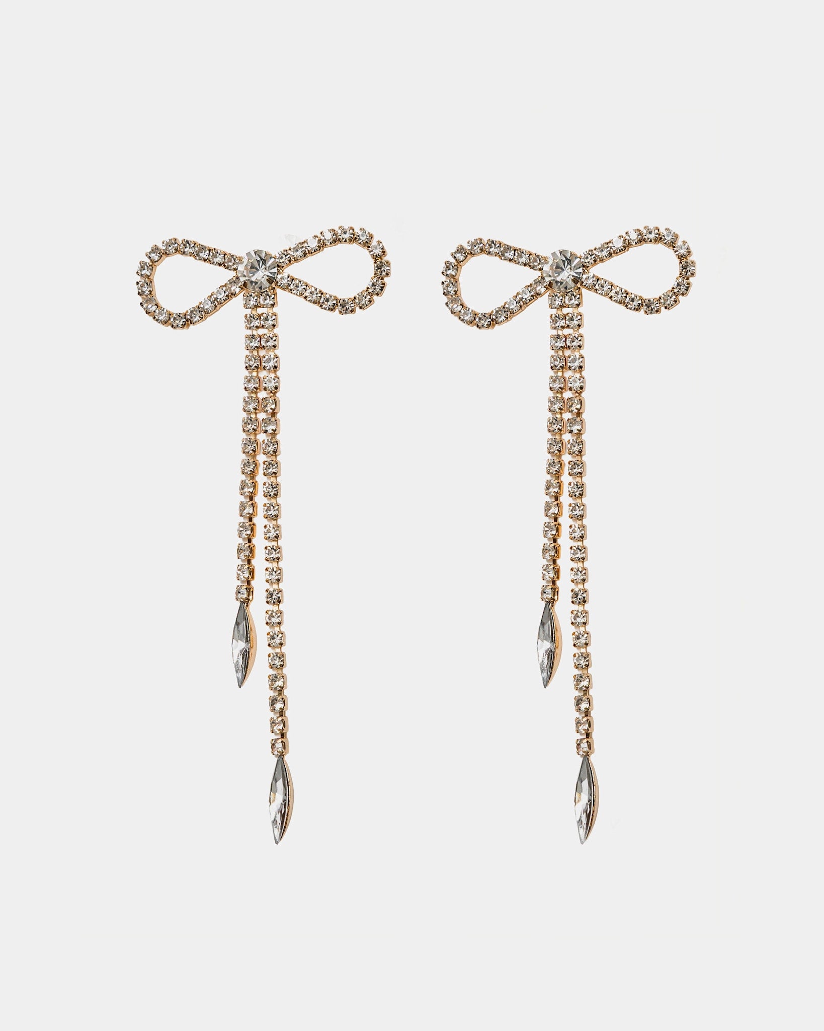 Strass Bow Earrings