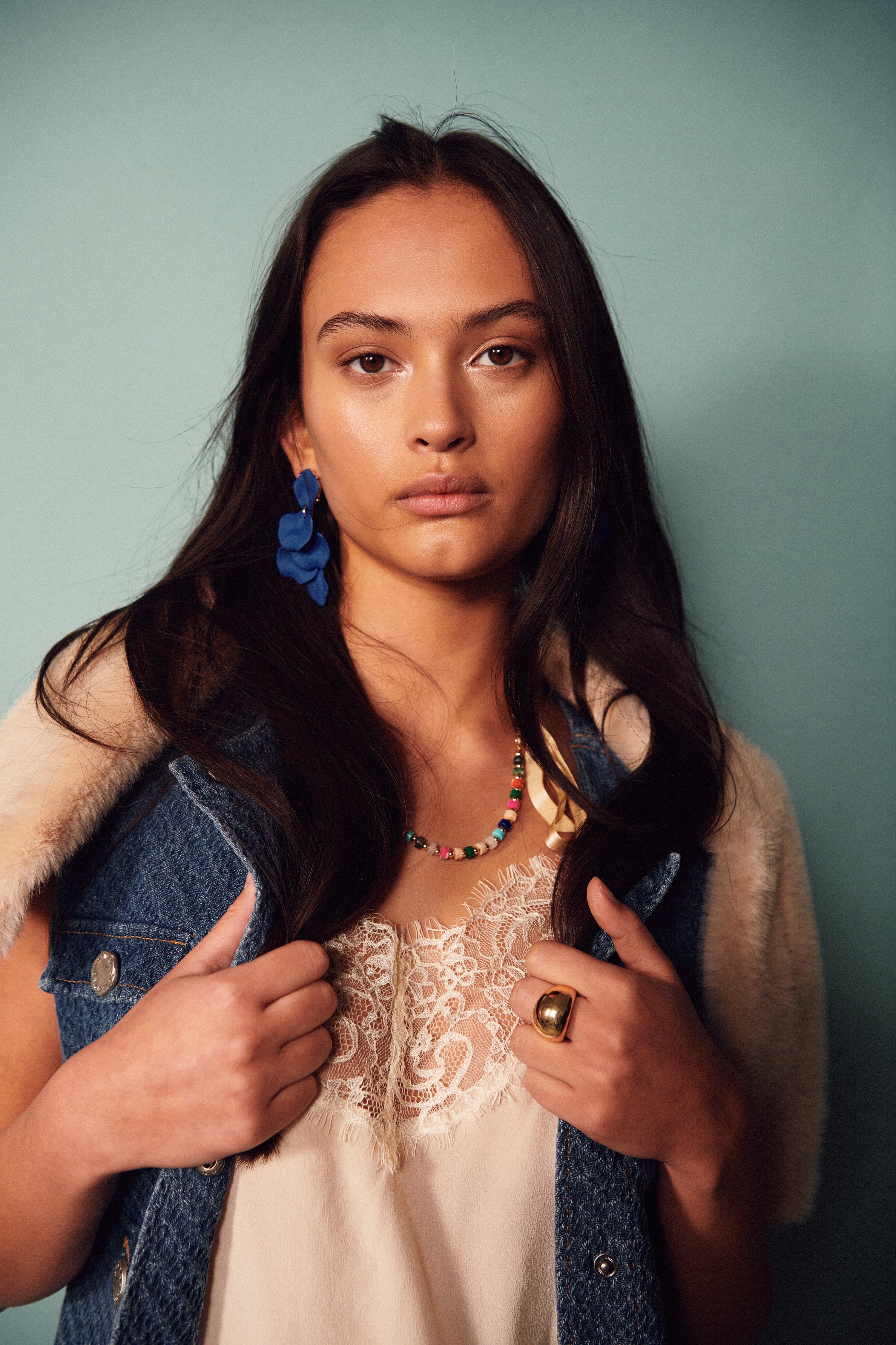 Bead Necklace Multi Color