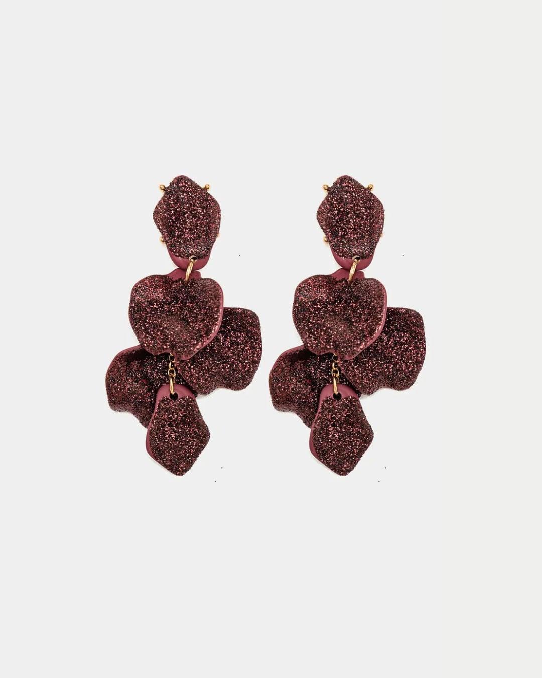 Leaf Earrings Glitter