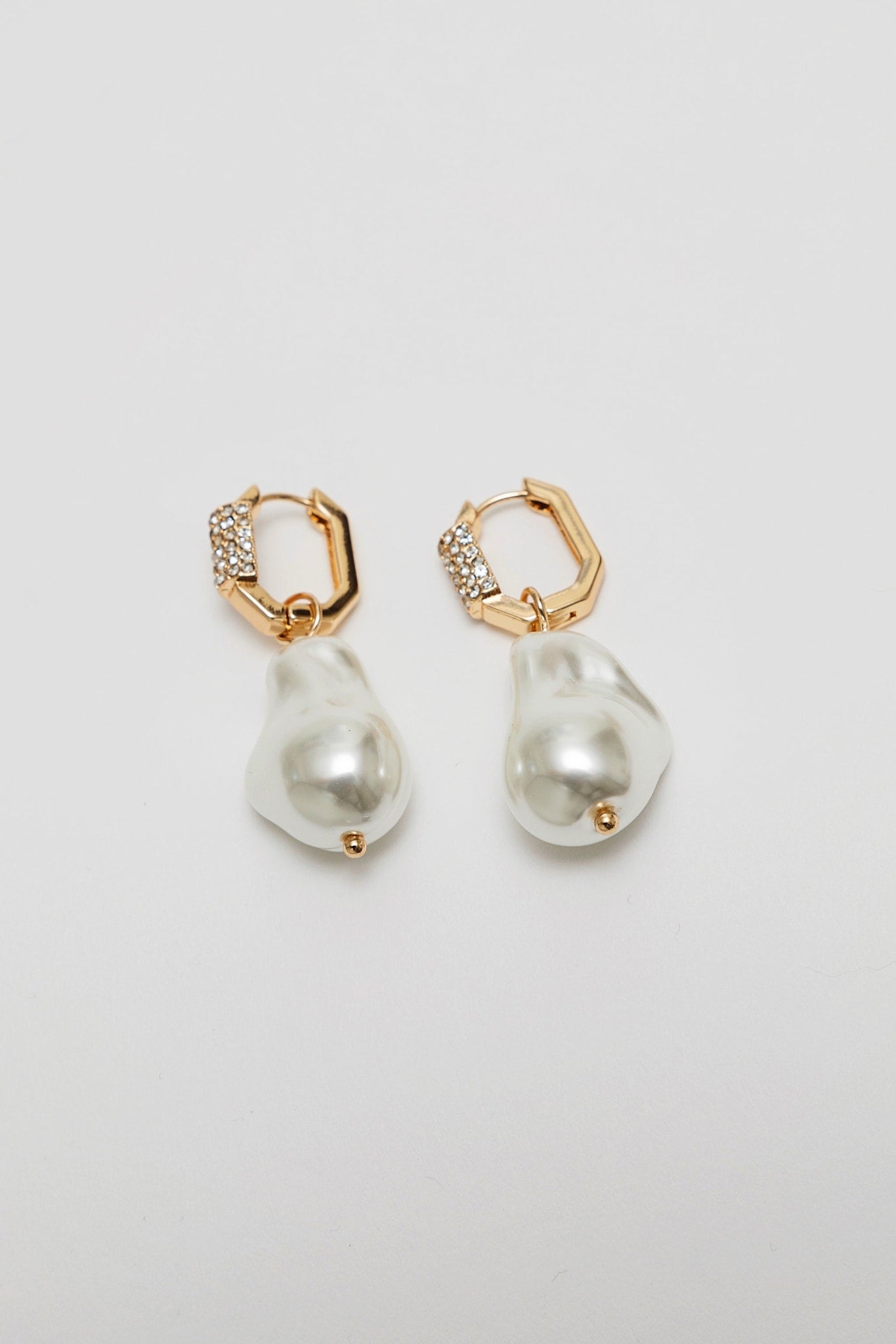 Pearl Square Earrings