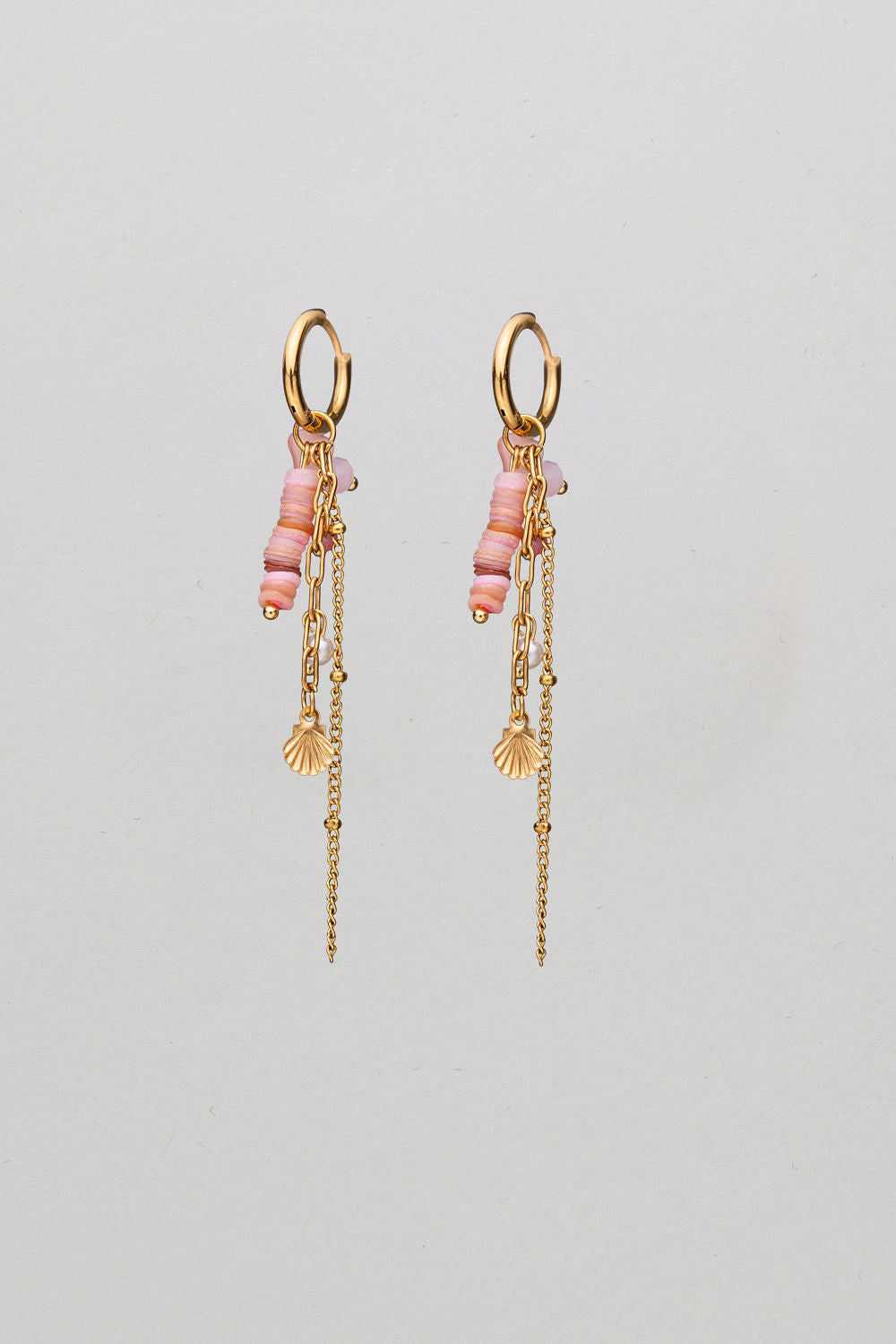Pink Stone Earrings