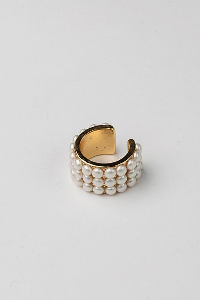 Vivianne Pearl Square Ring