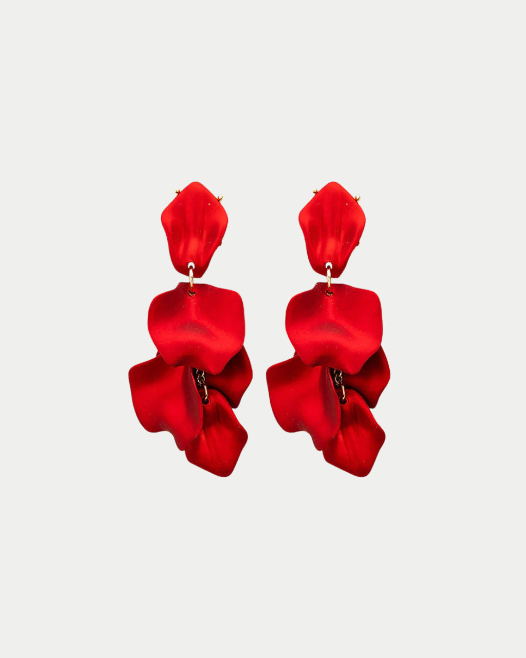 Leaf Earrings Metallic