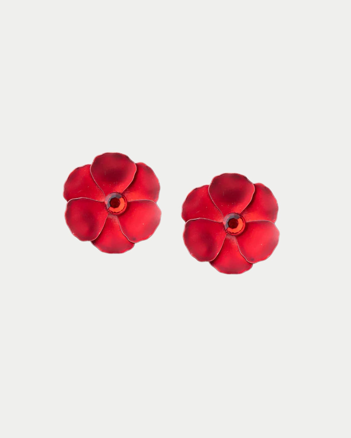 Flower Small Earrings Cz