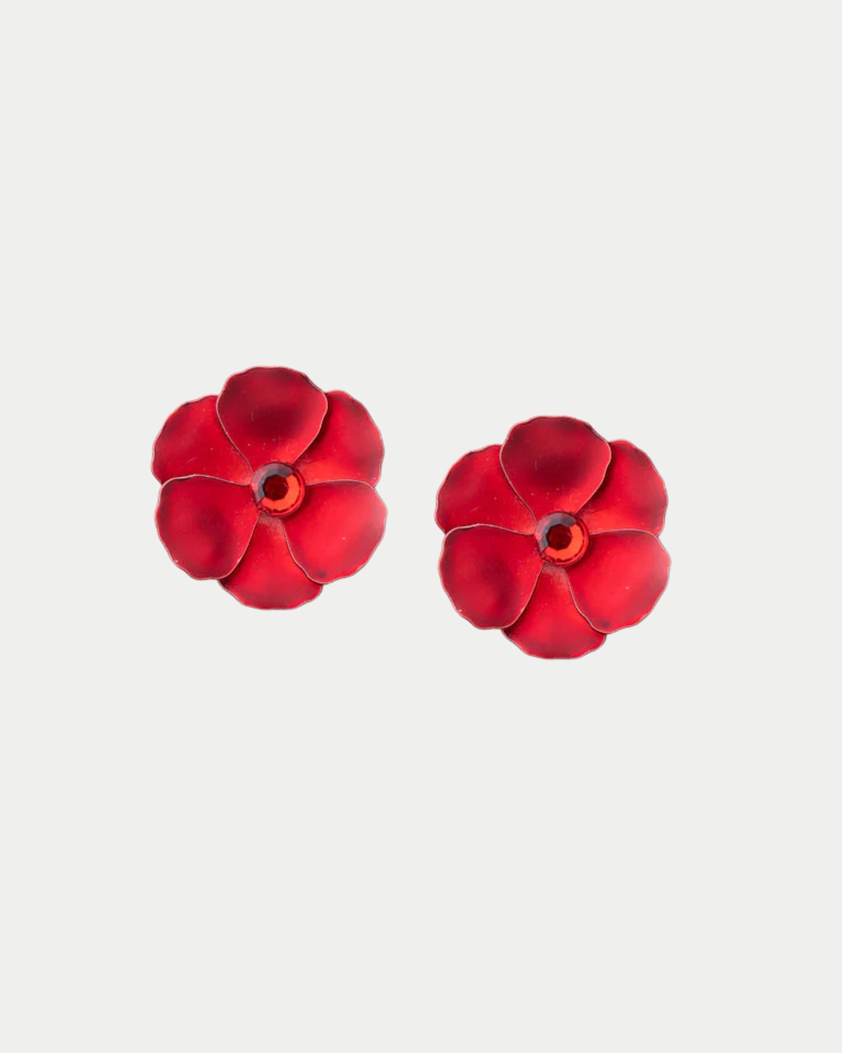 Flower Small Earrings Cz