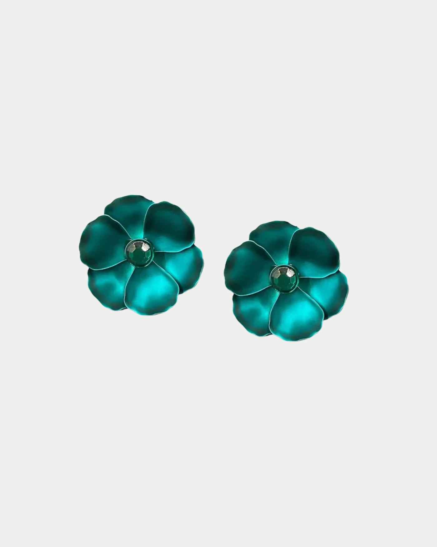 Flower Small Earrings Cz
