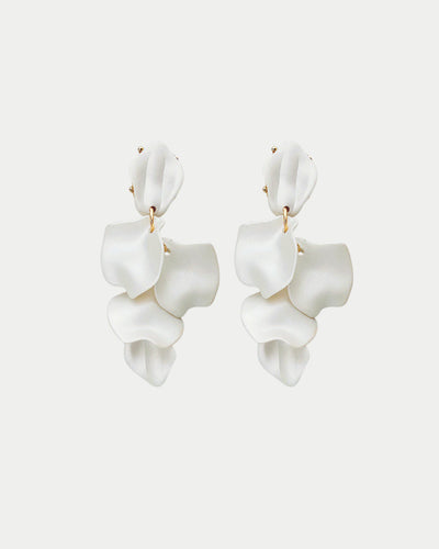 Leaf Earrings Pearl