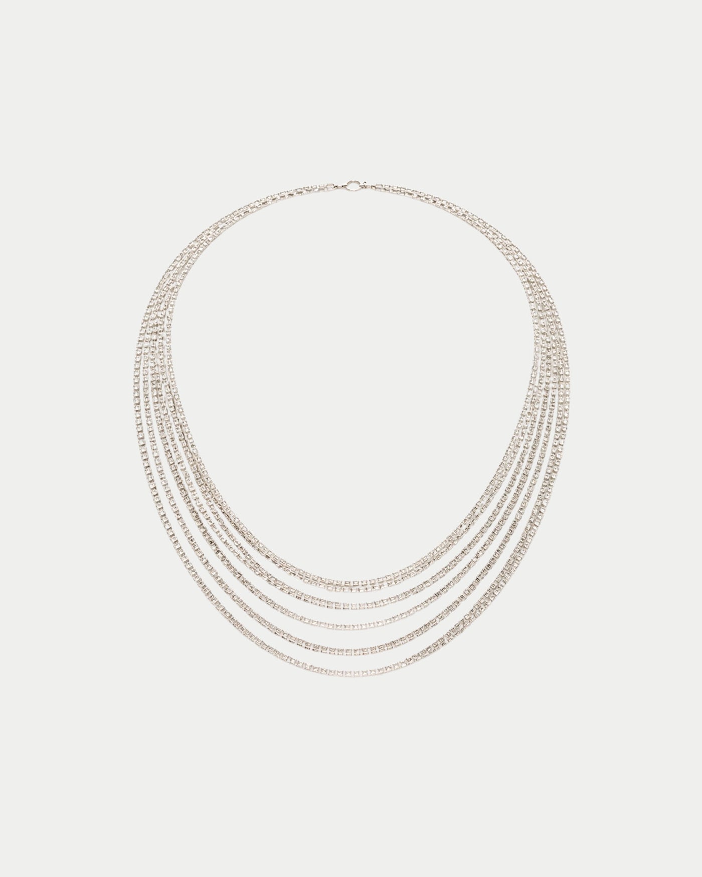 Strass Multi Row Necklace