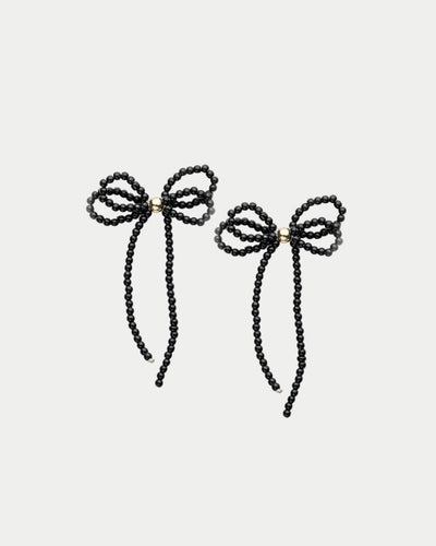 Pearl Bow Earrings