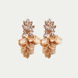 Leaf Big Stone Earrings