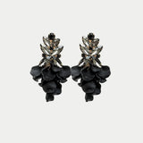 Leaf Big Stone Earrings