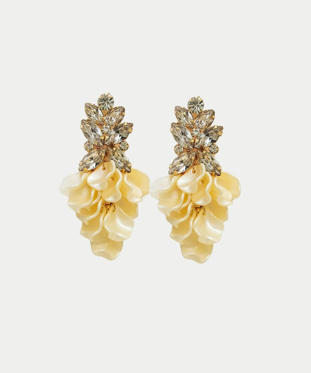 Leaf Big Stone Earrings