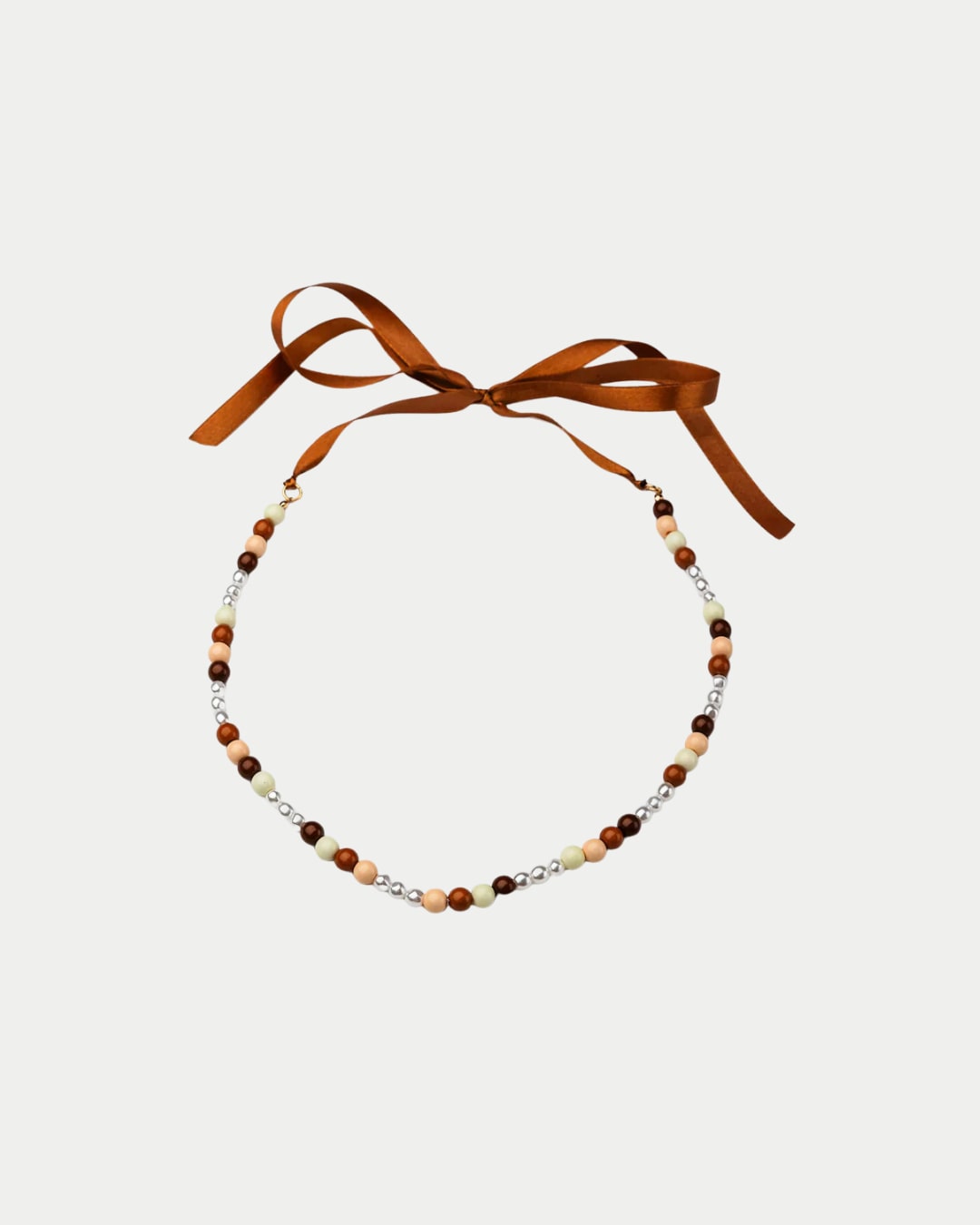 Bead Necklace Brown