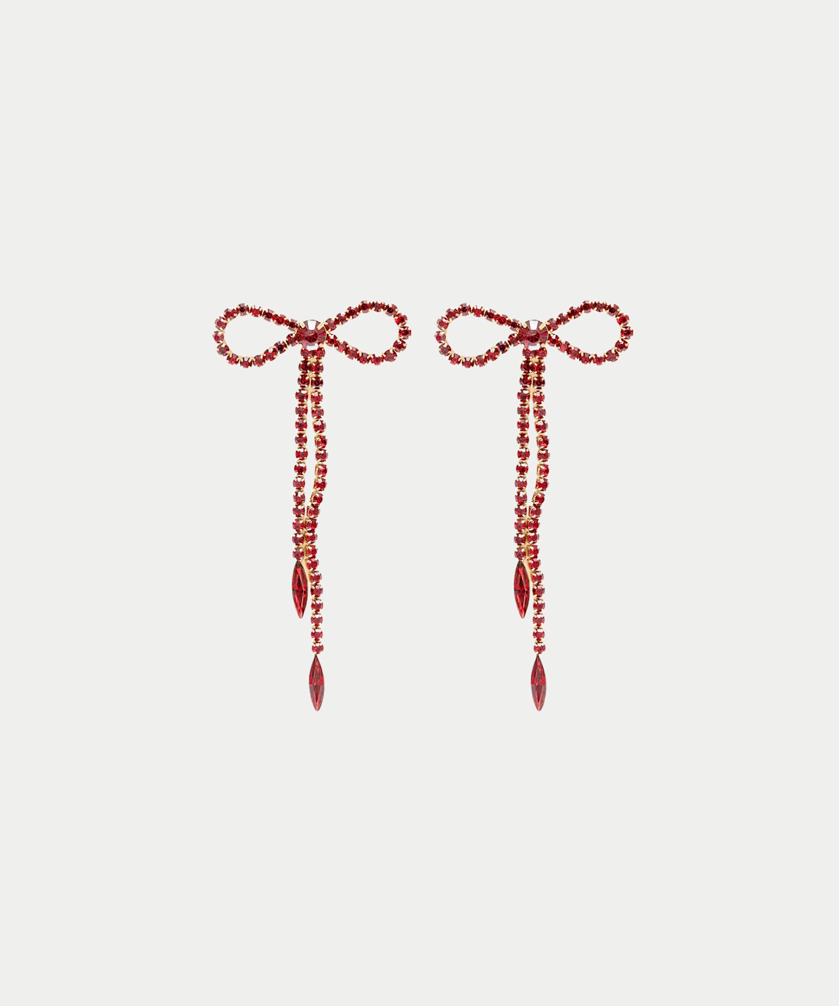 Strass Bow Earrings