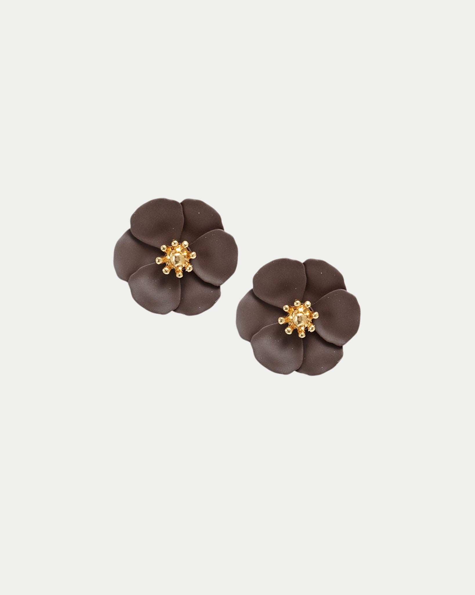 Flower Small Clip on Earrings