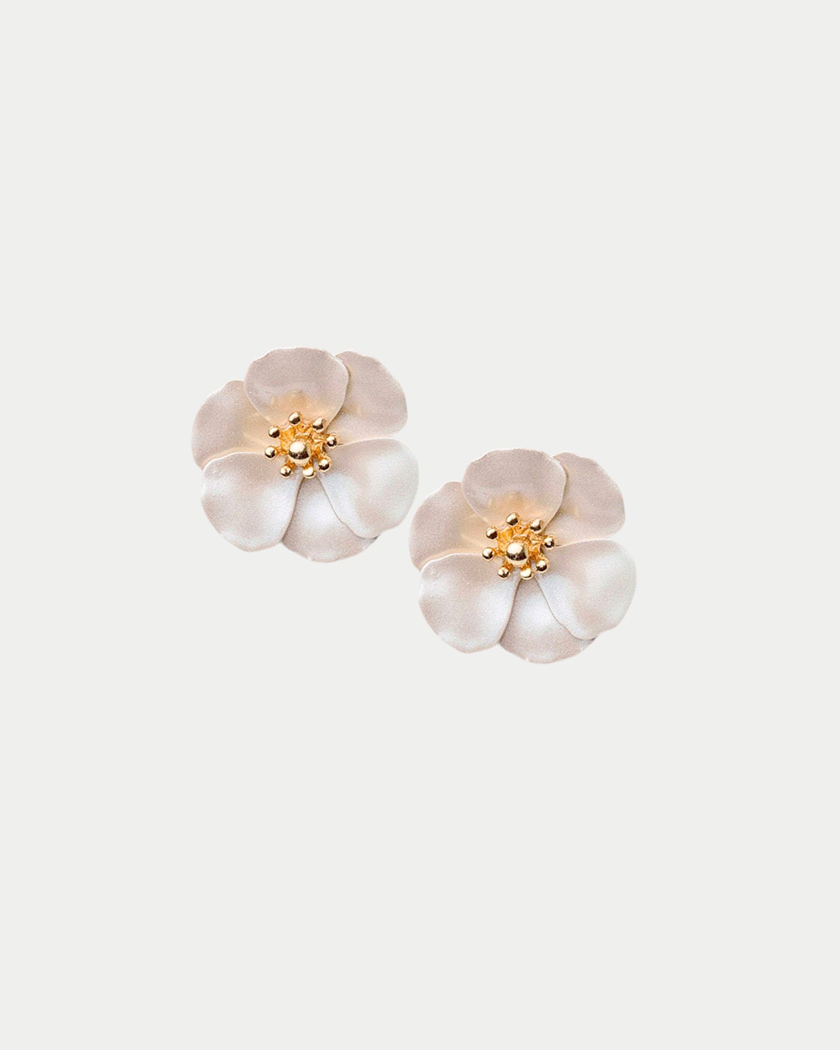 Flower Small Clip on Earrings