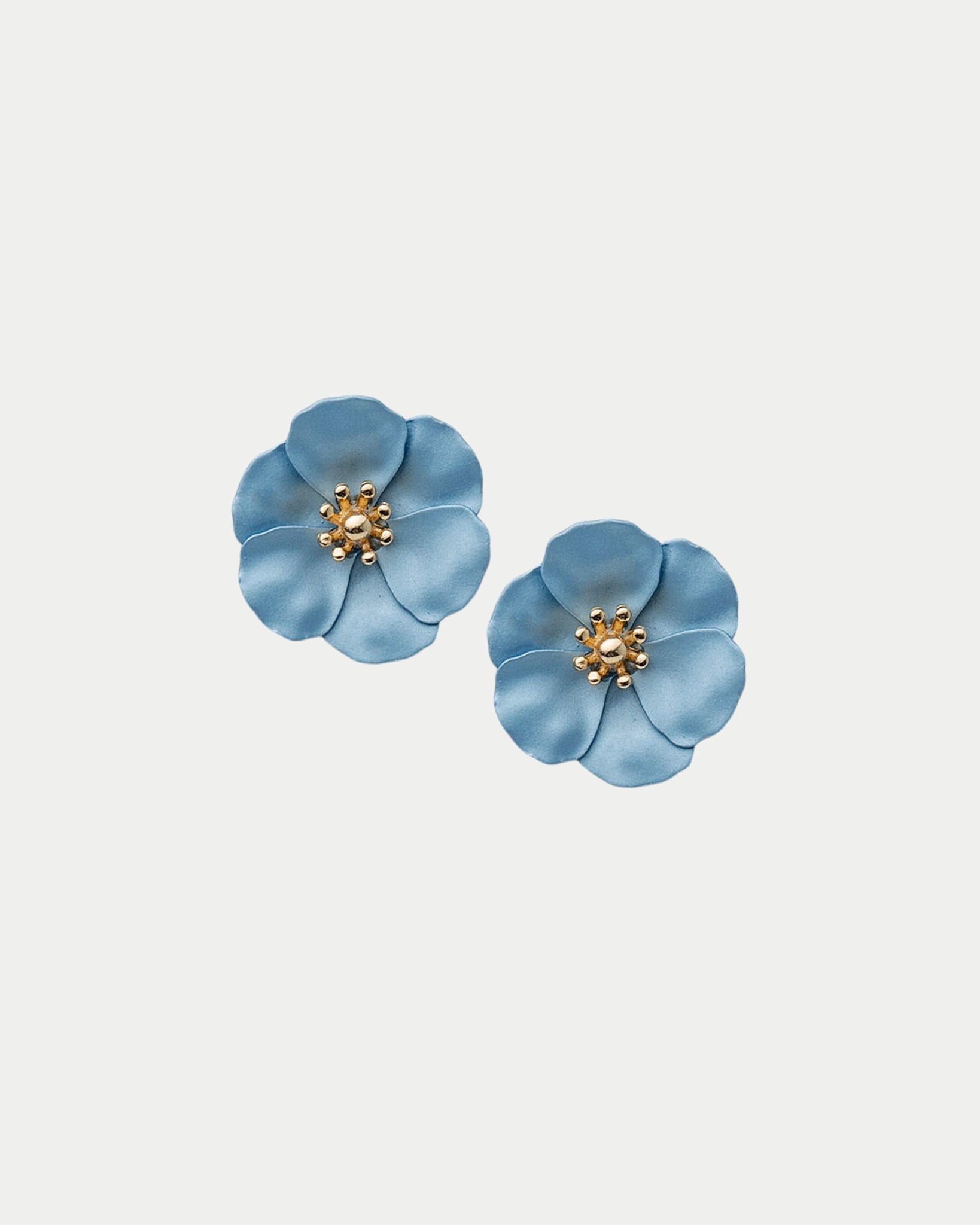 Flower Small Clip on Earrings