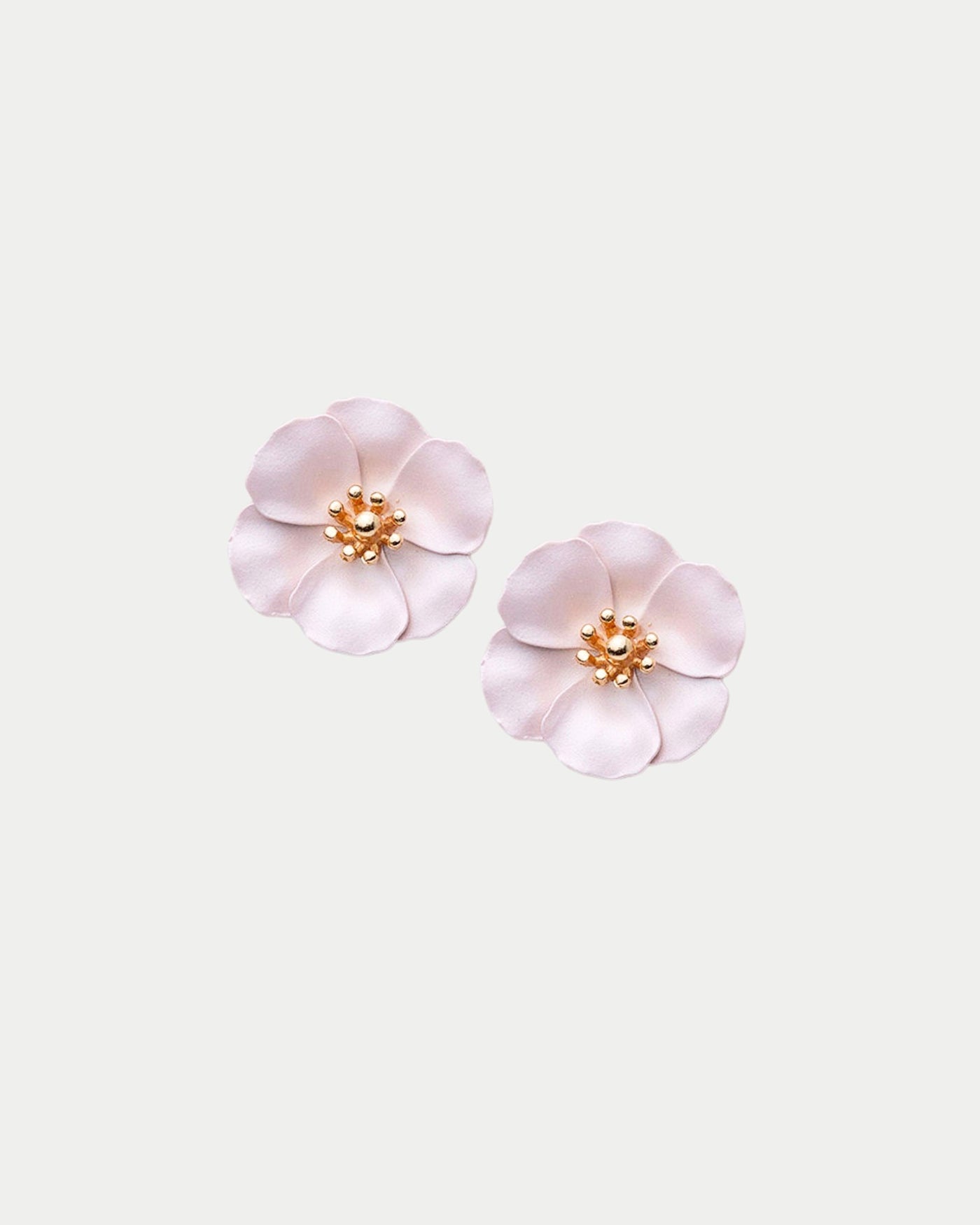 Flower Small Clip on Earrings