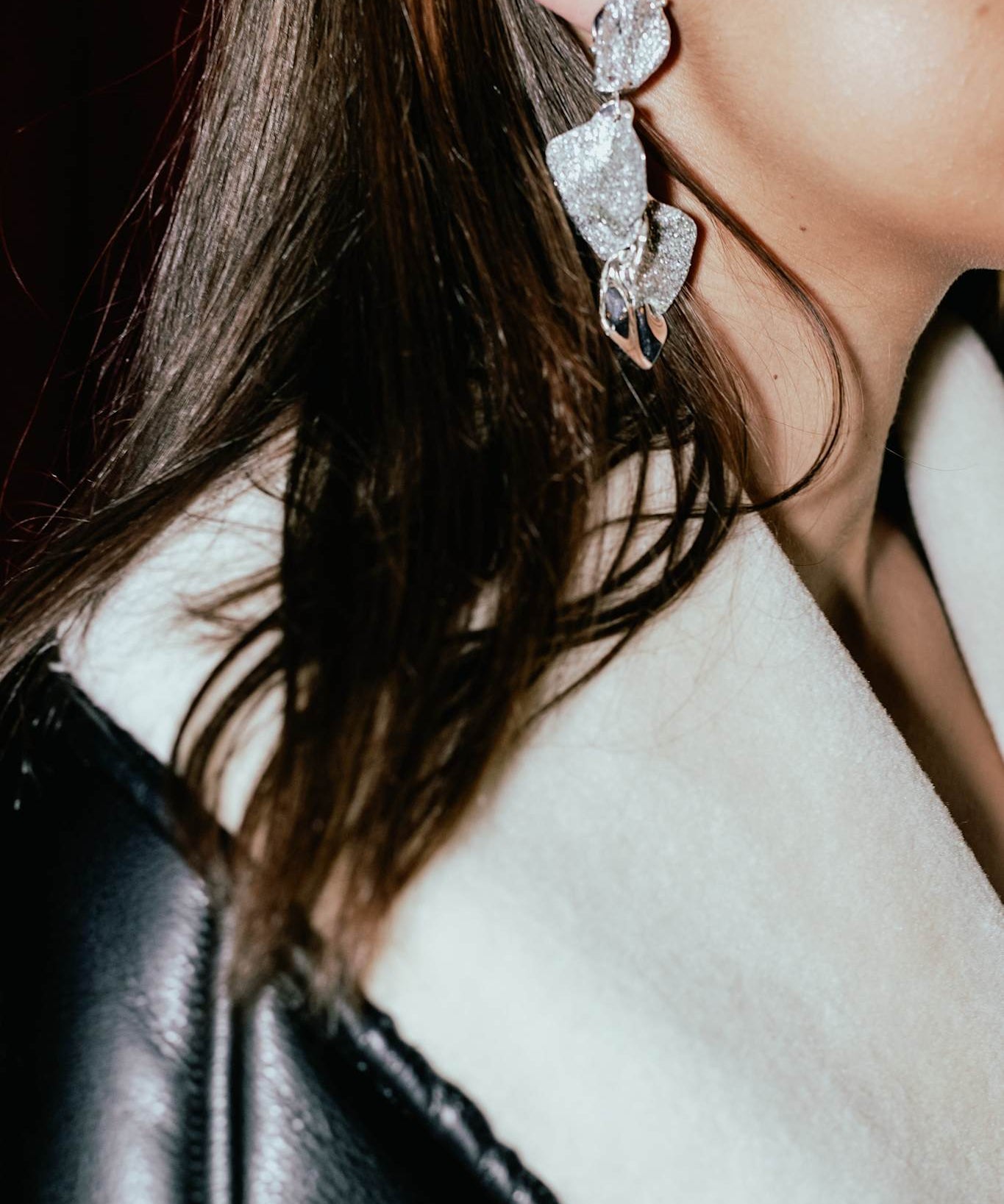 Leaf Earrings Glitter
