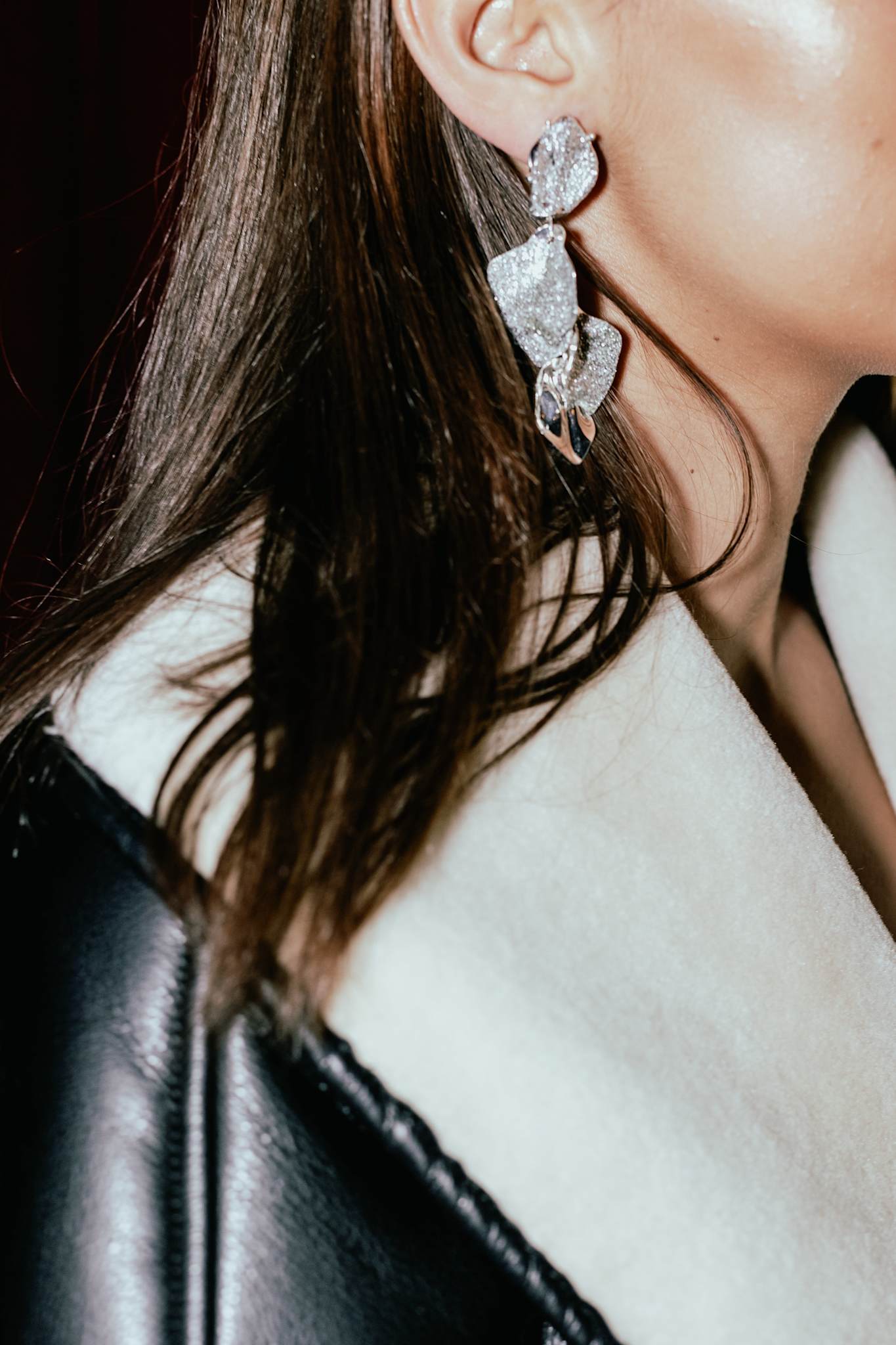 Leaf Earrings Glitter