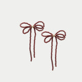 Pearl Bow Earrings
