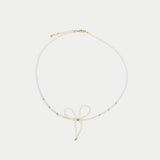 Bow Pearl Necklace