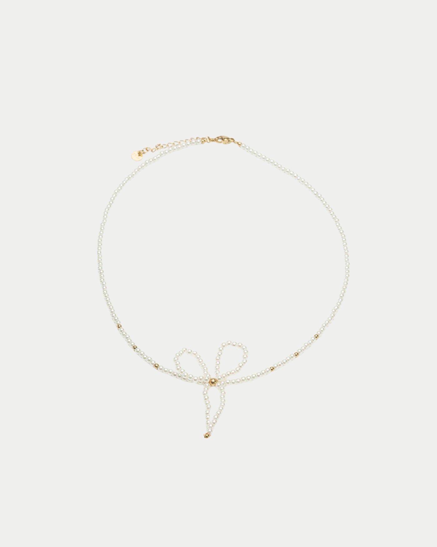 Bow Pearl Necklace
