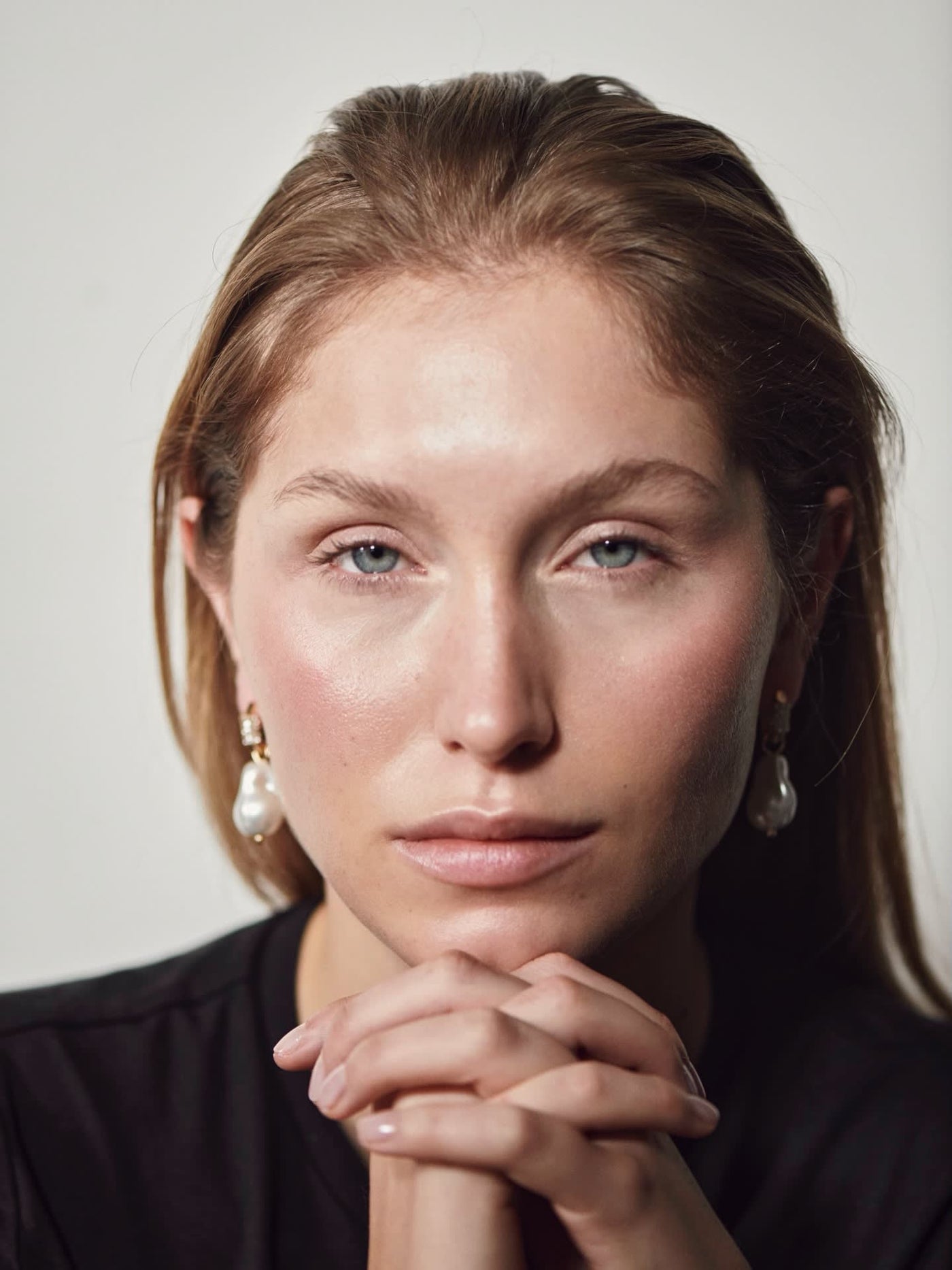 Pearl Square Earrings