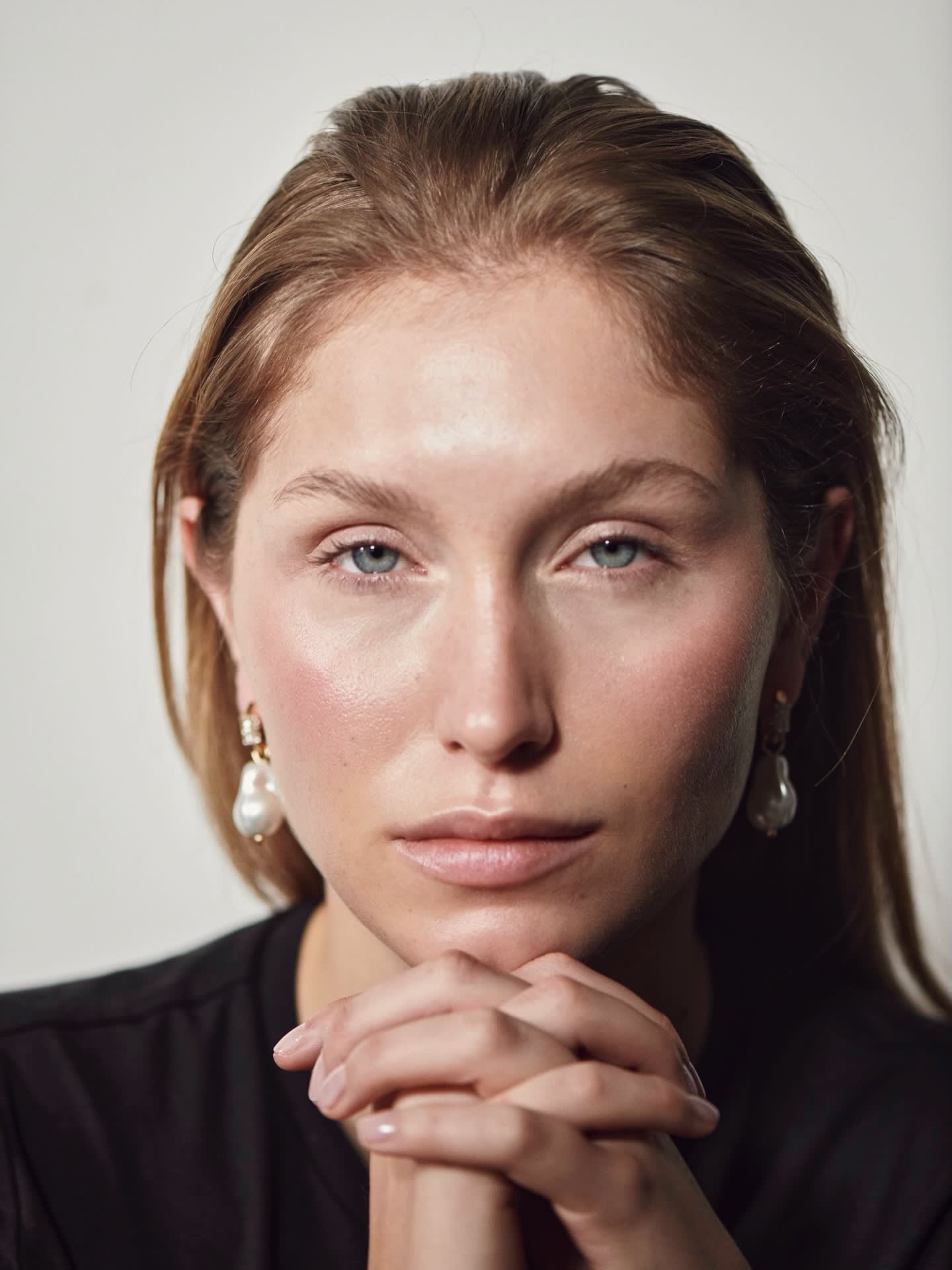 Pearl Square Earrings