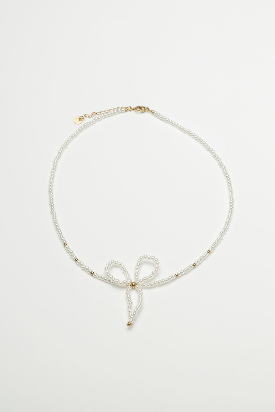 Bow Pearl Necklace