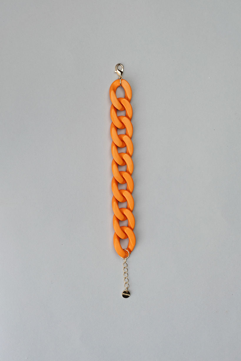 Big Chain Bracelet Orange Mat