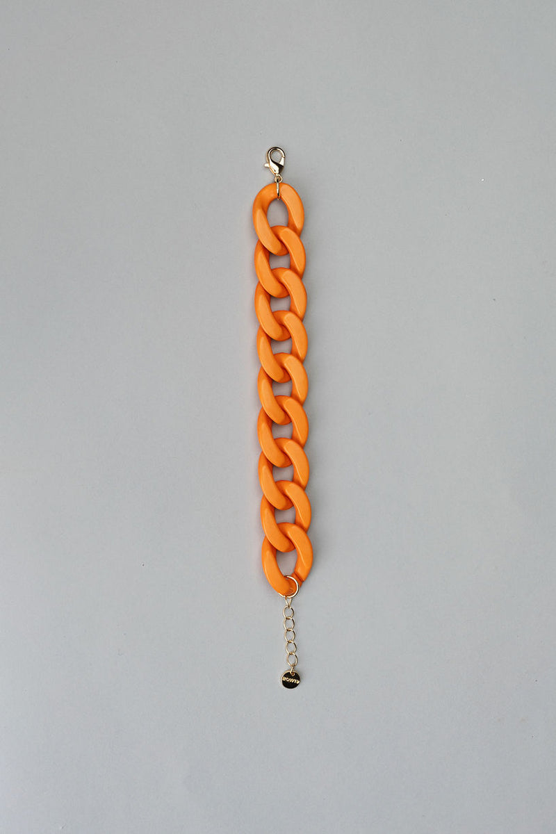 Big Chain Bracelet Orange Mat