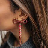 Strass Bow Earrings