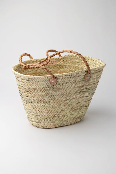 Straw Bag Classic L Nude