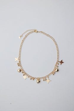 Charm Necklace Gold