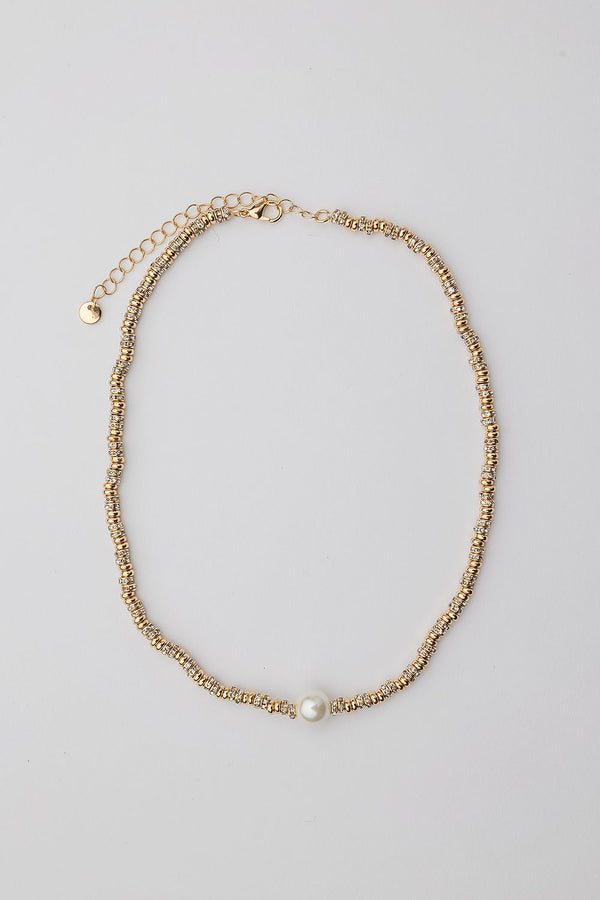 Glow Short Necklace Gold