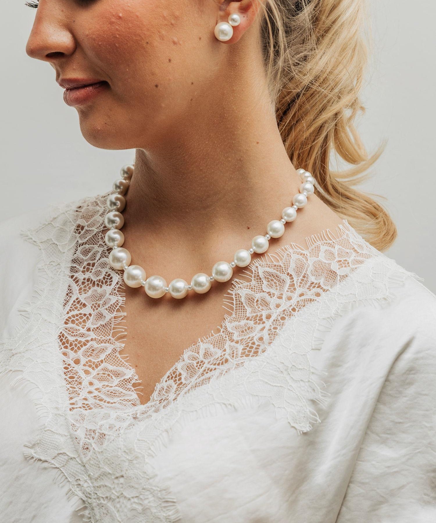 Bead Pearl Necklace