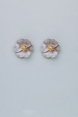 Flower Small Earrings Nougat