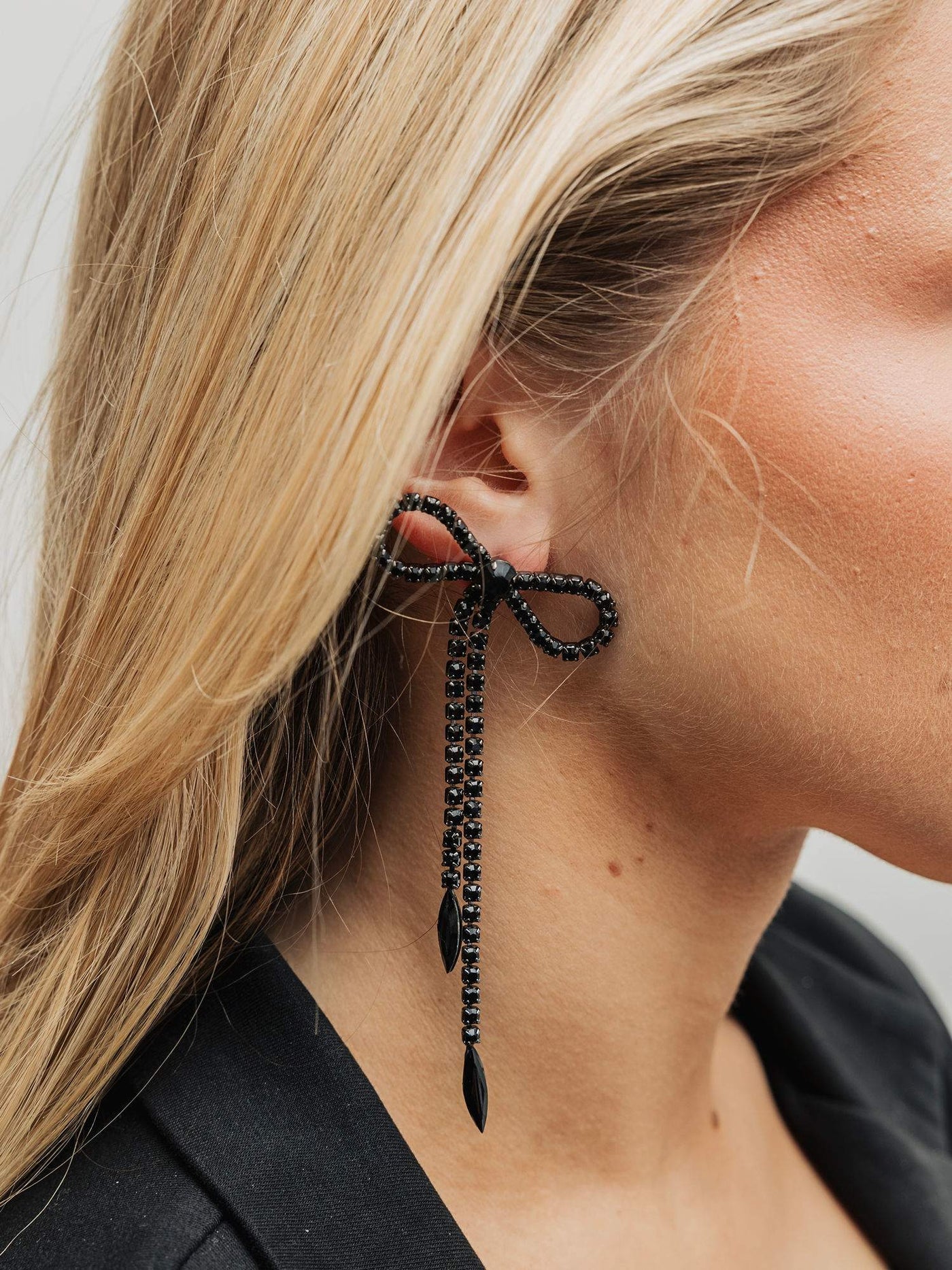 Strass Bow Earrings