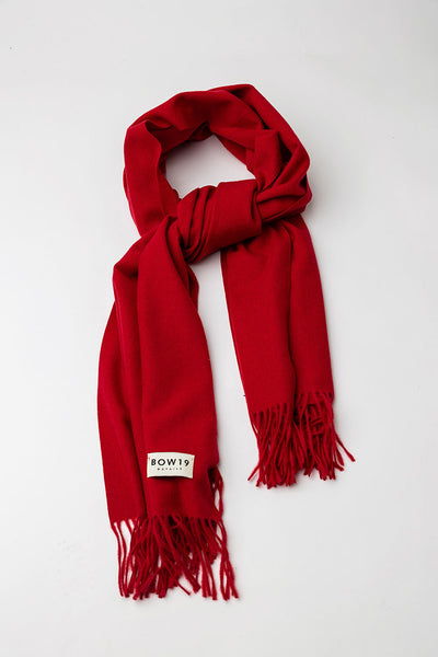 Soft Scarf Wine Red