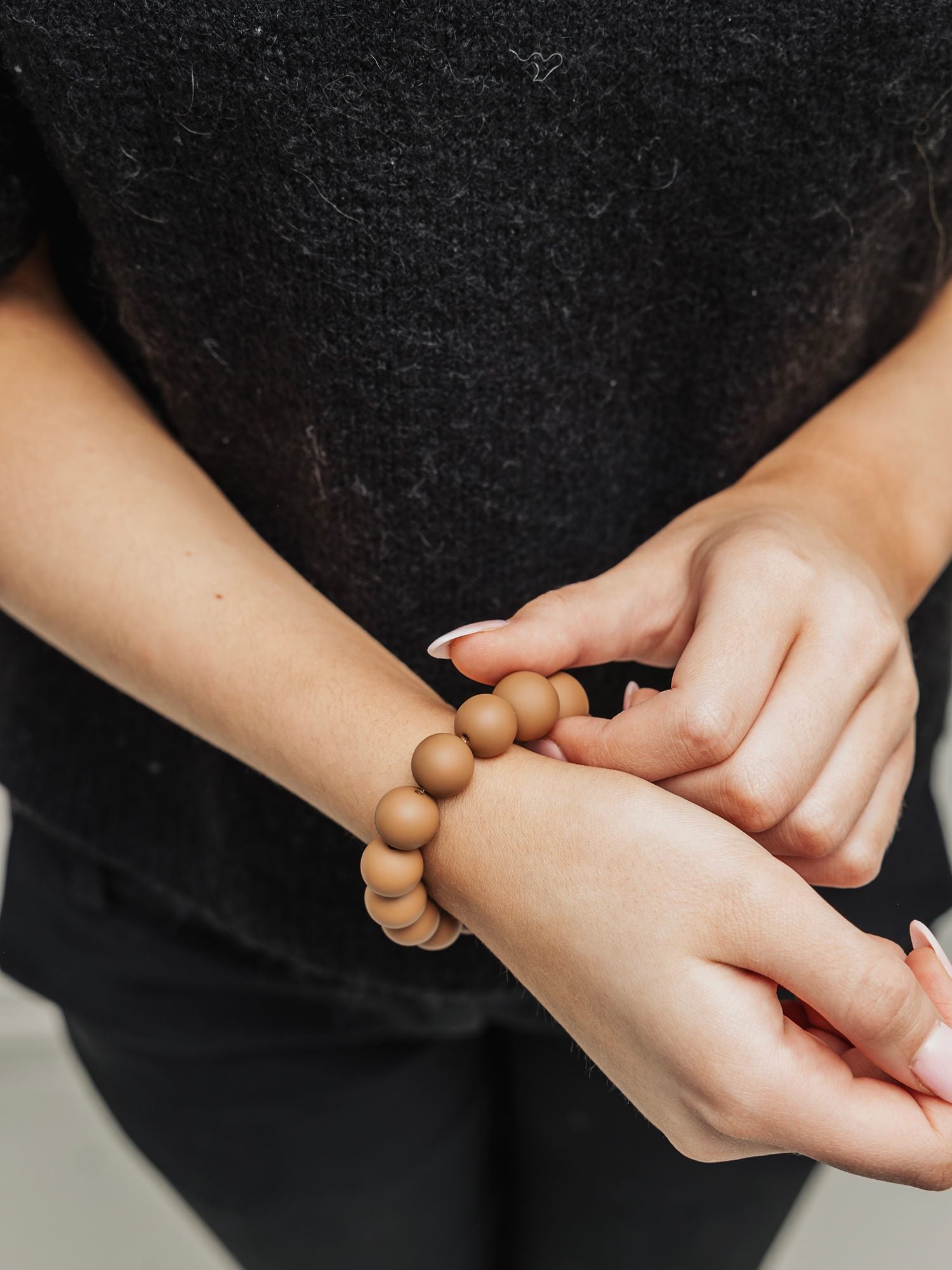 Big Bead Bracelet Elastic