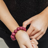 Big Bead Bracelet Elastic