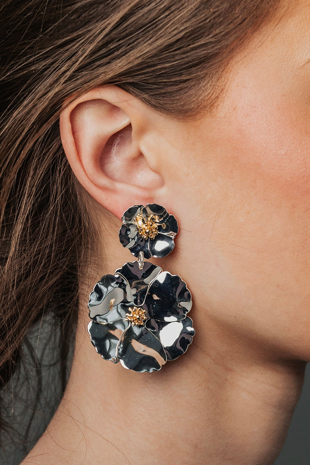 Flower Twin Earrings